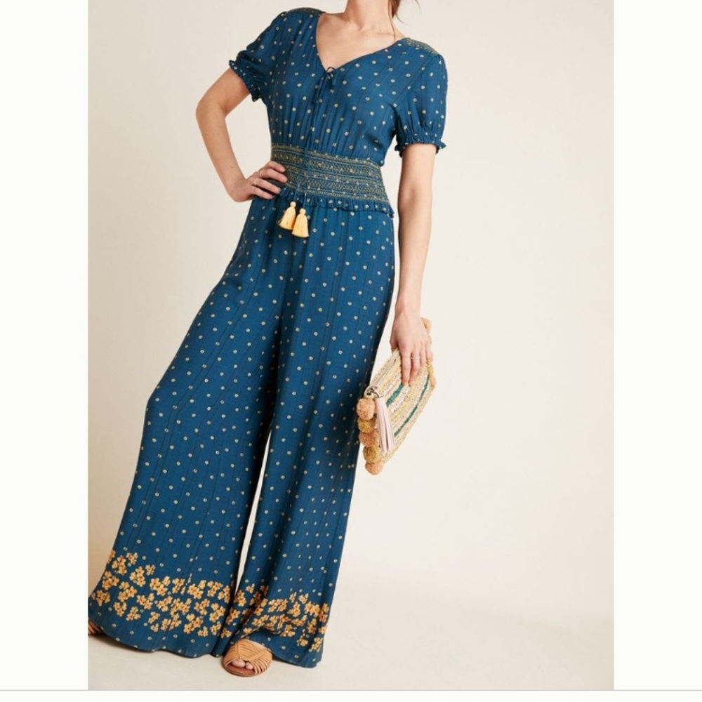 Farm Rio Rosewood Jumpsuit - Anthropologie